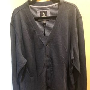 Brand New with Tags Hart Shaffner Marx Mens Cardigan Dark Gray